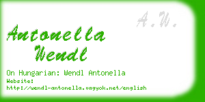 antonella wendl business card